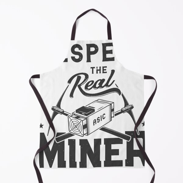 Item preview, Respect The Real Miner ASIC Rig Crypto Mining designed and sold by scooterbaby.