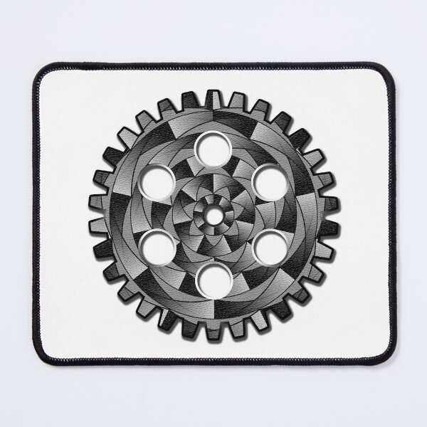 Item preview, Black and white gearwheel designed and sold by Gaspar Avila.