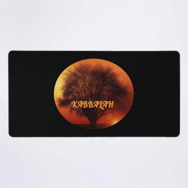 Kabbalah Tree in Sunset ~ Roots and Branches Desk Mat