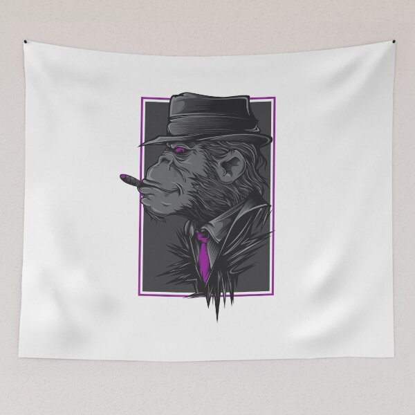 Item preview, Diplo Mafia Monkey Smoking Ape designed and sold by artorno.