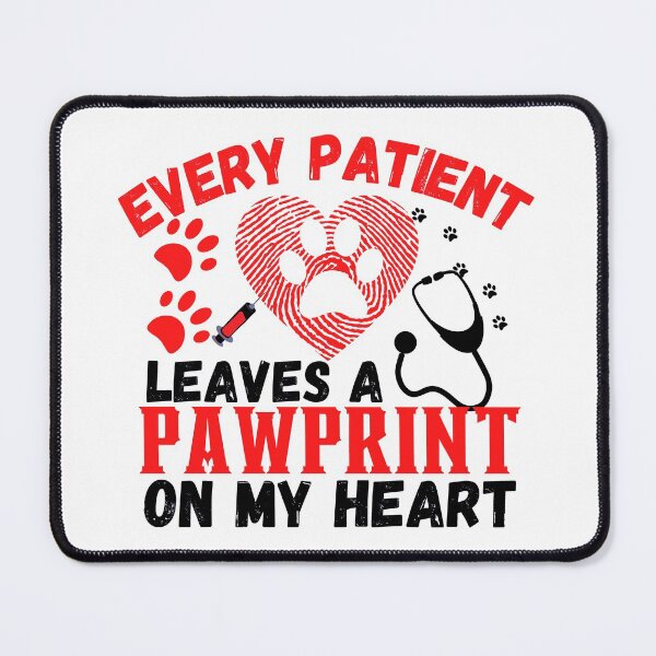 Item preview, Every patient leaves a pawprint on my heart designed and sold by ronaldsonou.