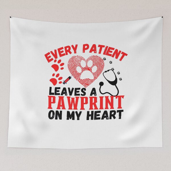 Item preview, Every patient leaves a pawprint on my heart designed and sold by ronaldsonou.