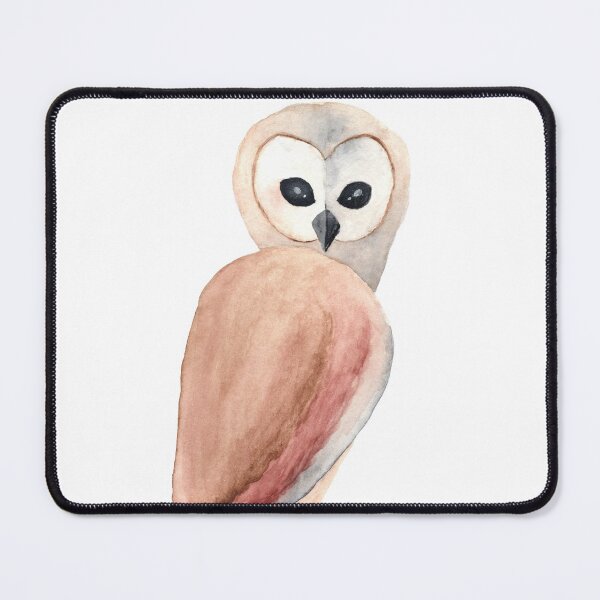 A Solemn Owl Mouse Pad