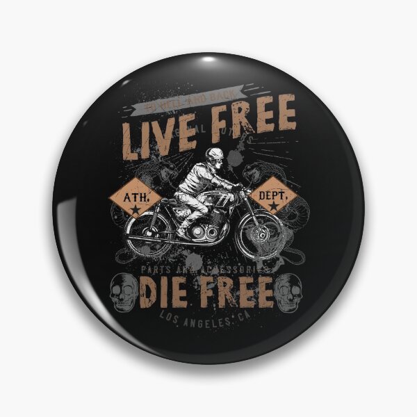 Item preview, Live Free Die Free Motorcycle designed and sold by AoraDesign.