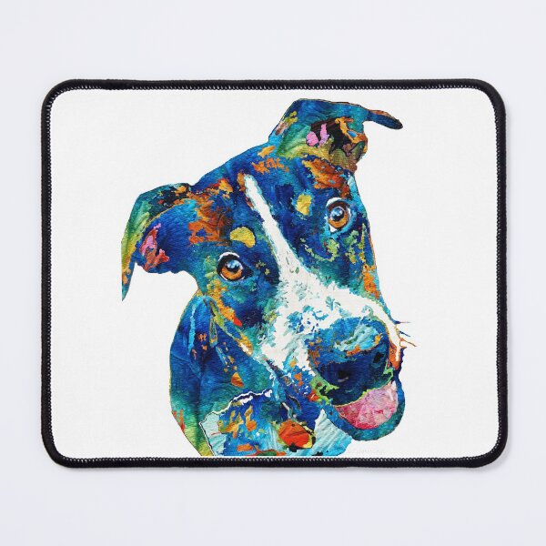 Item preview, Colorful Dog Art - Happy Go Lucky - By Sharon Cummings designed and sold by Sharon Cummings Art.