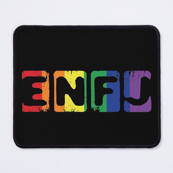 Item preview, ENFJ Myers Briggs Personality Type on a Rainbow Pride Background designed and sold by TheMurphyGirl.