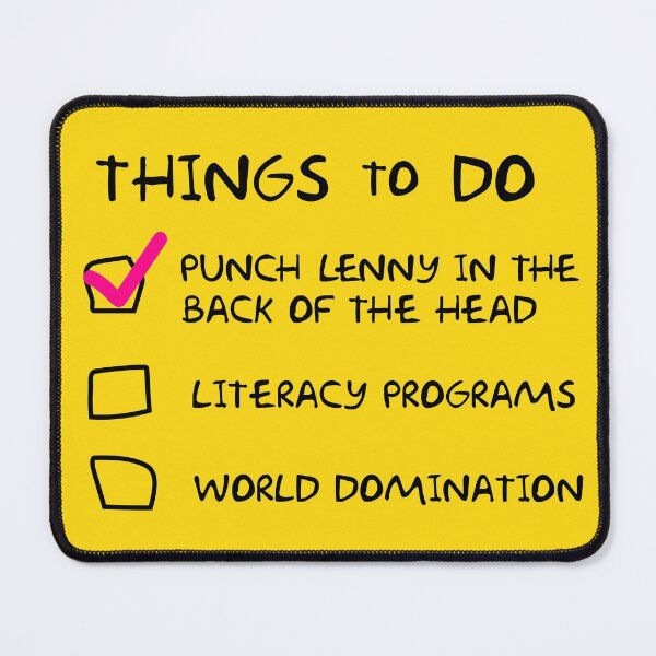 Item preview, Punch Lenny in the back of the head designed and sold by Dreams of Dubai.