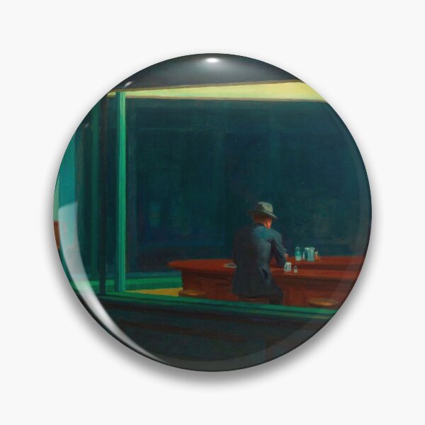 Item preview, Edward Hopper - Nighthawks - Minimalist Exhibition Art Poster designed and sold by Francisco Couto.