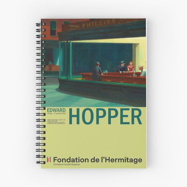 Aperçu de l'œuvre Edward Hopper - Nighthawks - Affiche d'art d'exposition minimaliste créée et vendue par Francisco Couto.