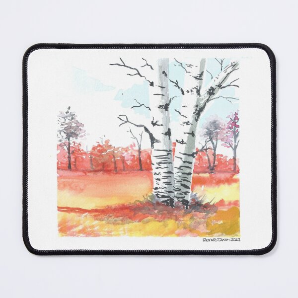 Item preview, Autumn Birch Trees  designed and sold by ReneeDixonArt.