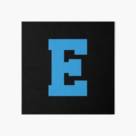 Letter E name initial | Art Board Print