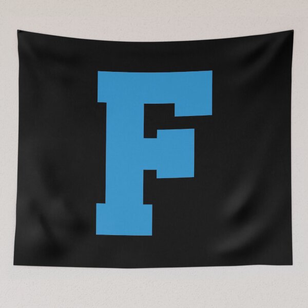 Item preview, Alphabet, Blue F, Sports letter F designed and sold by TheCultStuff.