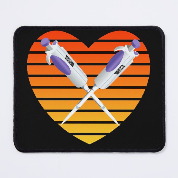 Item preview, PIPETTE HEART SHAPE RETRO SUNSET designed and sold by Hippiesole.