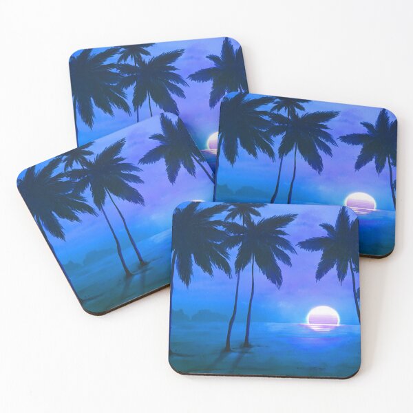 Item preview, Gorgeous Retro Neon Sun & Palm Trees V2 designed and sold by NexusArts.