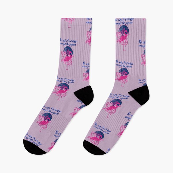 Item preview, The Only Flamingo amongst the Pigeons. Flamboyant Flamingo designed and sold by Rebel-Design.