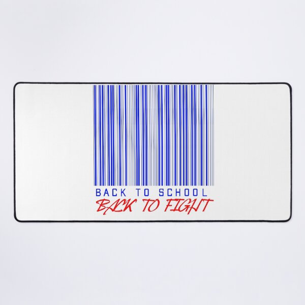back to school back to fight Desk Mat