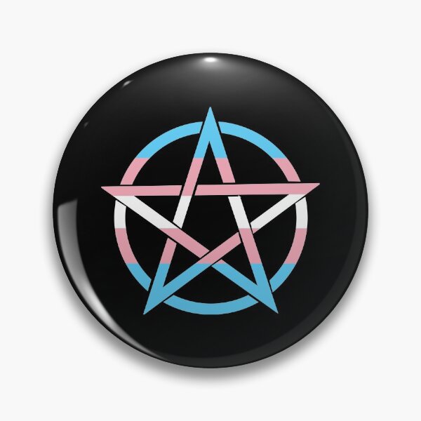 Item preview, Trans Pride Pentagram - Gift for Transgender Wiccans, Neopagans and Witches designed and sold by CoolArtGeek.
