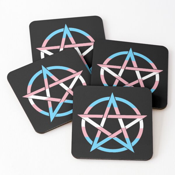 Artikelvorschau, Trans Pride Pentagram - Gift for Transgender Wiccans, Neopagans and Witches entworfen und verkauft von CoolArtGeek.