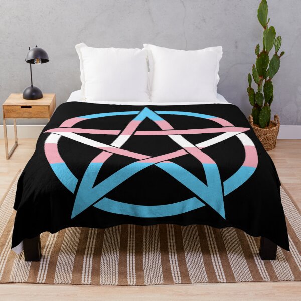 Artikelvorschau, Trans Pride Pentagram - Gift for Transgender Wiccans, Neopagans and Witches entworfen und verkauft von CoolArtGeek.