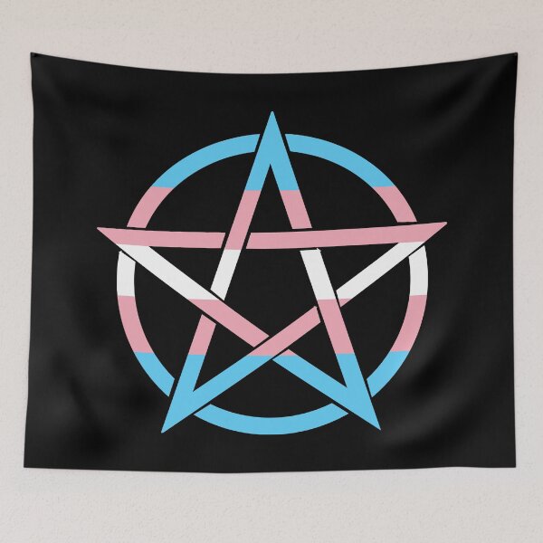Artikelvorschau, Trans Pride Pentagram - Gift for Transgender Wiccans, Neopagans and Witches entworfen und verkauft von CoolArtGeek.