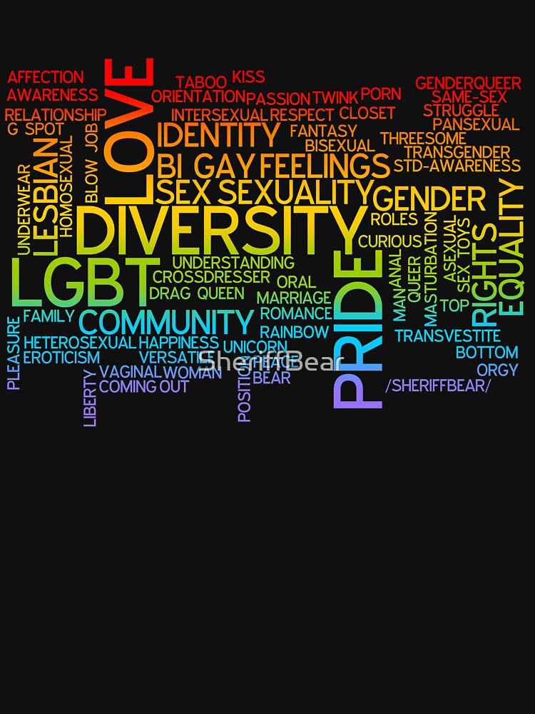 « Nuage de mots LGBT » par SheriffBear