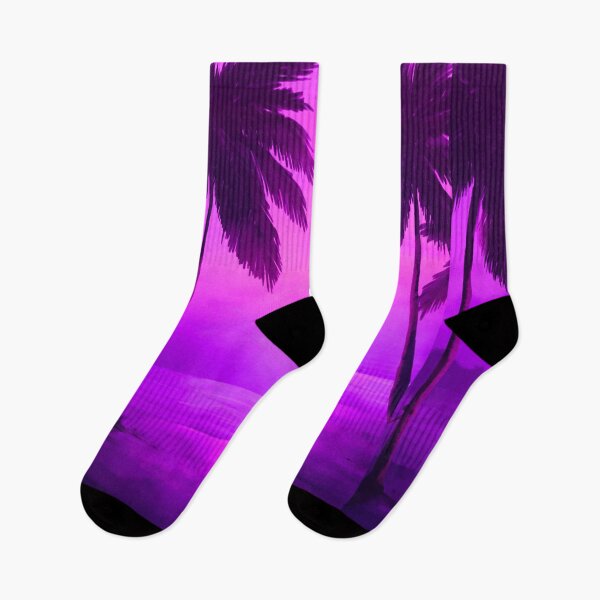 Artikelvorschau, Wunderschöne Retro Neon Sonne & Palmen V4 entworfen und verkauft von NexusArts.