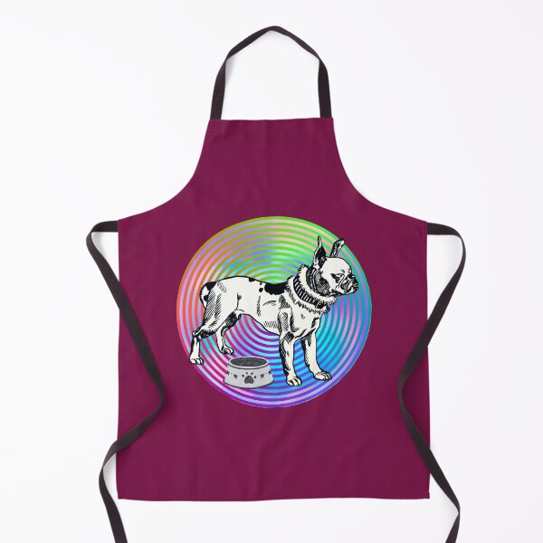 Item preview, Hungry Pitbull Terrier Colorful Dog Art designed and sold by thecooltable.