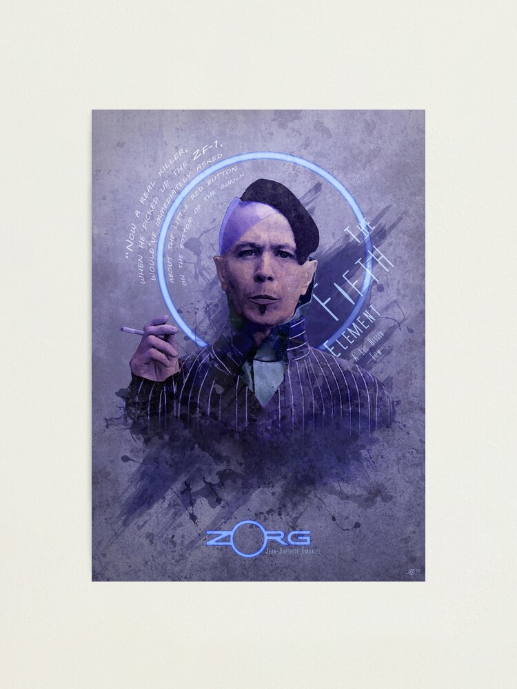 Lámina fotográfica « El quinto elemento; esta impresión presenta a