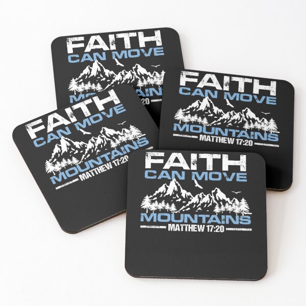 Item preview, Faith Can Move Mountains Christian T-Shirt designed and sold by ShutEyeShirts.