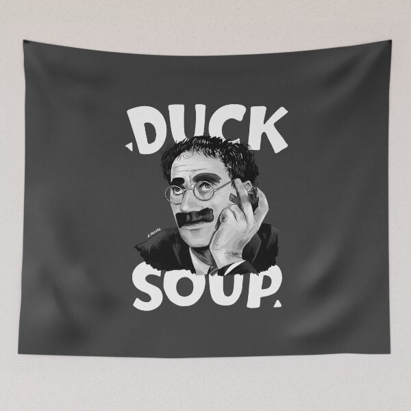 Item preview, Groucho Marx - Duck Soup Fan Art with Title Illustration designed and sold by burrotees.