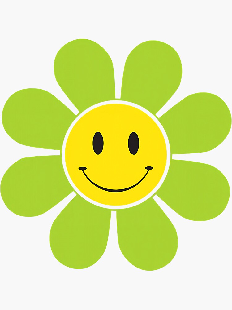 Flower Yellow Smiley Face