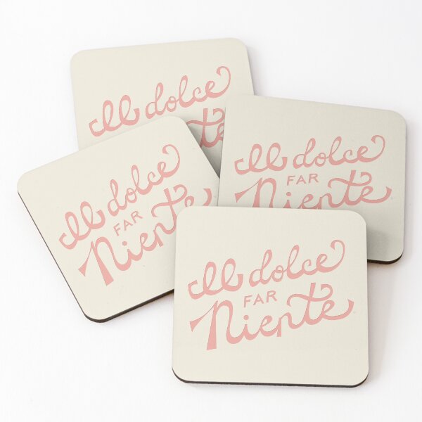 Item preview, Il dolce far niente (The sweetness of doing nothing) - Pink designed and sold by Lyman Creative Co..