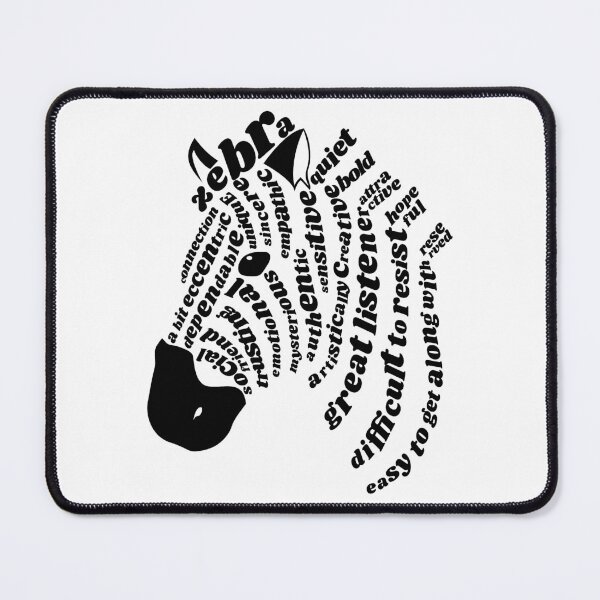 Item preview, Black Zebra Spirit Animal designed and sold by kjeppson.
