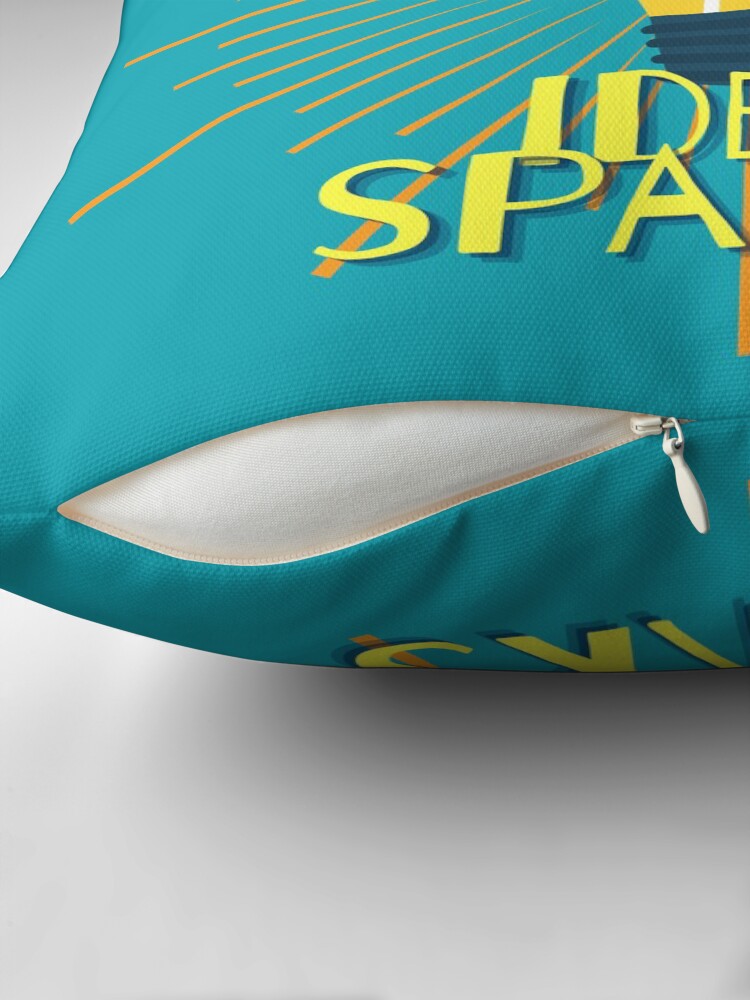 Thumbnail 2 of 4, Pillow, "Idea Sparks" Lightbulb designed and sold by DesignsbyEH.