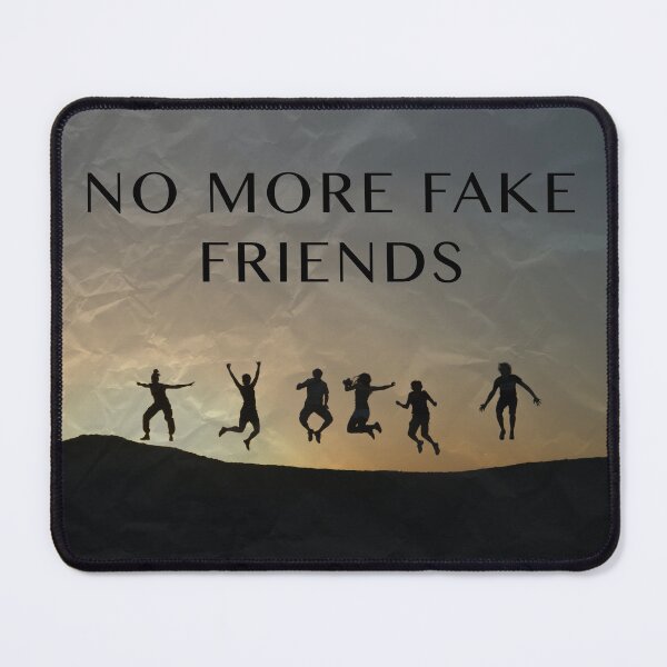 Item preview, No More Fake Friends Sunset Happy Herkie Jump Friendship Goodbye Graduation Resignation Gift Photograph Design designed and sold by CreatedbyJR.