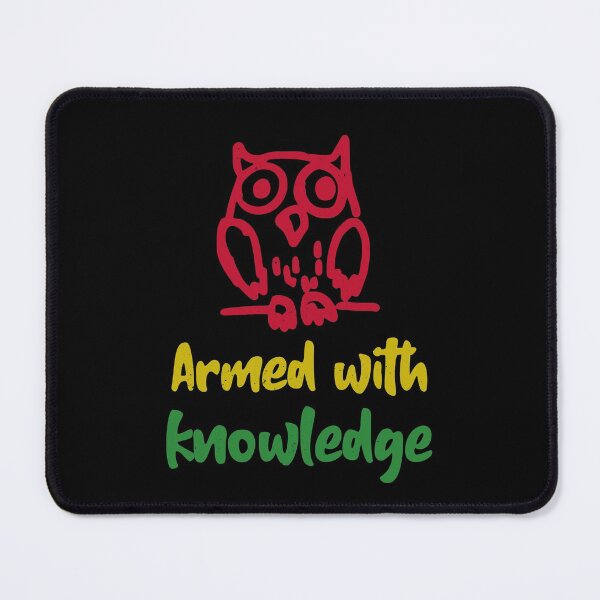 Item preview, Armed With Knowledge. Wise Owl designed and sold by Rebel-Design.