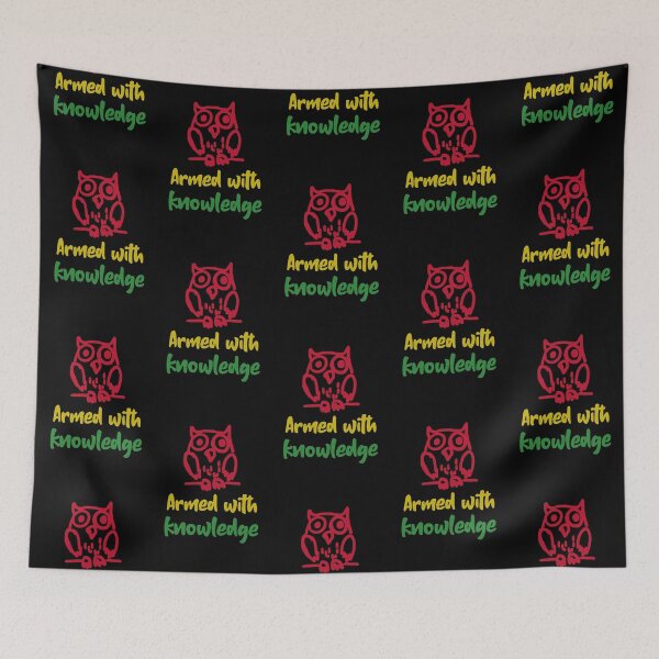 Item preview, Armed With Knowledge. Wise Owl designed and sold by Rebel-Design.
