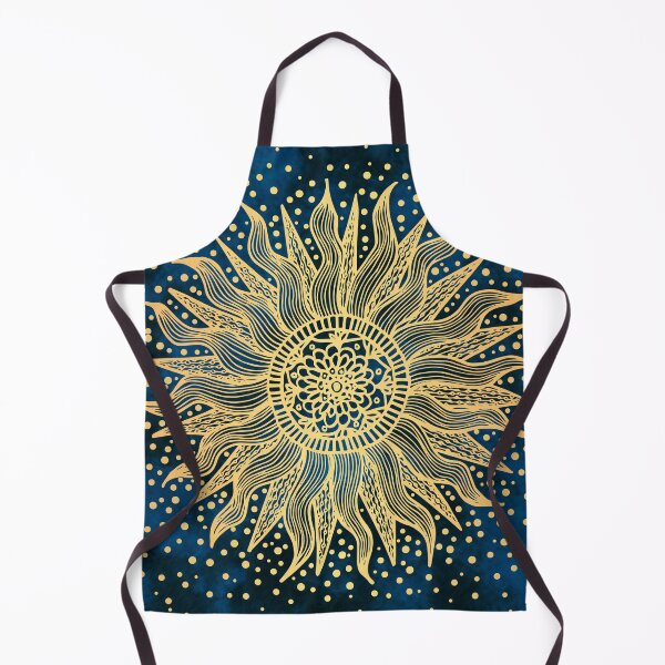 Item preview, Celestial Mandala Blue Gold Sun designed and sold by Julie Erin Designs.