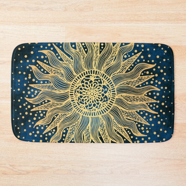 Item preview, Celestial Mandala Blue Gold Sun designed and sold by Julie Erin Designs.