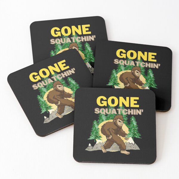Item preview, Gone Squatchin' bigfoot shirt designed and sold by Cheeky Popp.