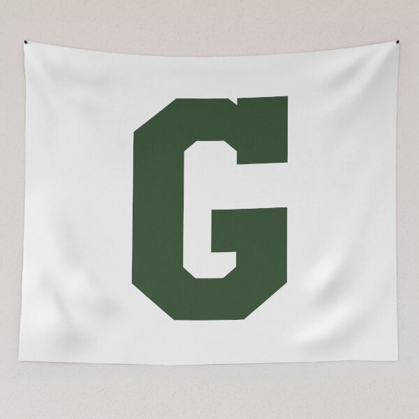 Item preview, Alphabet, Green G, Sports letter G designed and sold by TheCultStuff.