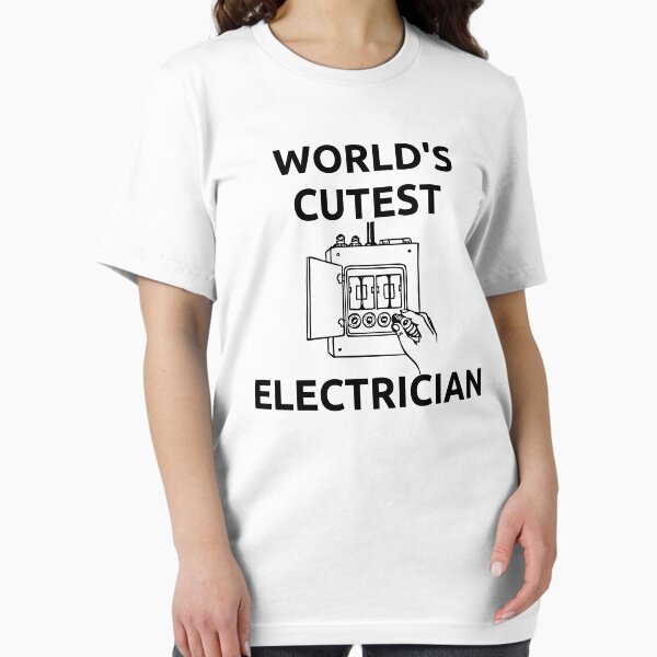 Item preview, World's Cutest Electrician funny T-shirt men gift women gift designed and sold by InnovantDesigns.