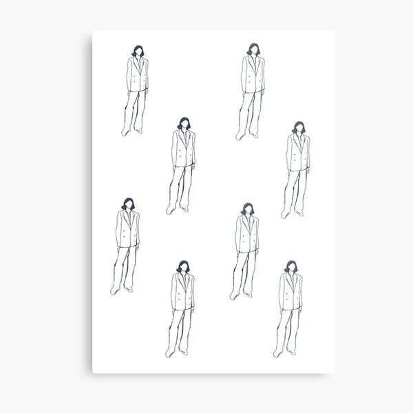 Девушка в костюме Metal Print