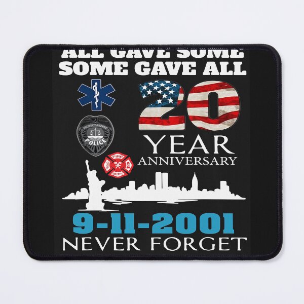Item preview, ALL GAVE SOME SOME GAVE ALL POLICE 20 YEARS ANNIVERSARY 9-11-2001 NEVER FORGET SHIRT designed and sold by NormaEng.