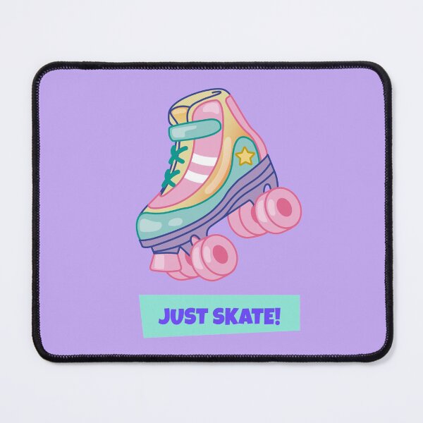 Item preview, Just Skate Rollerskate Classic 90s 80s Retro Bright Pastel Surrealist Artwork designed and sold by CreatedbyJR.