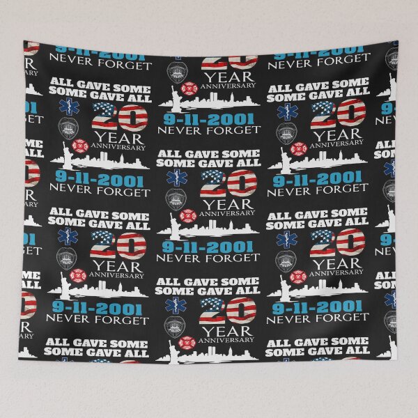 Item preview, ALL GAVE SOME SOME GAVE ALL POLICE 20 YEARS ANNIVERSARY 9-11-2001 NEVER FORGET SHIRT designed and sold by NormaEng.