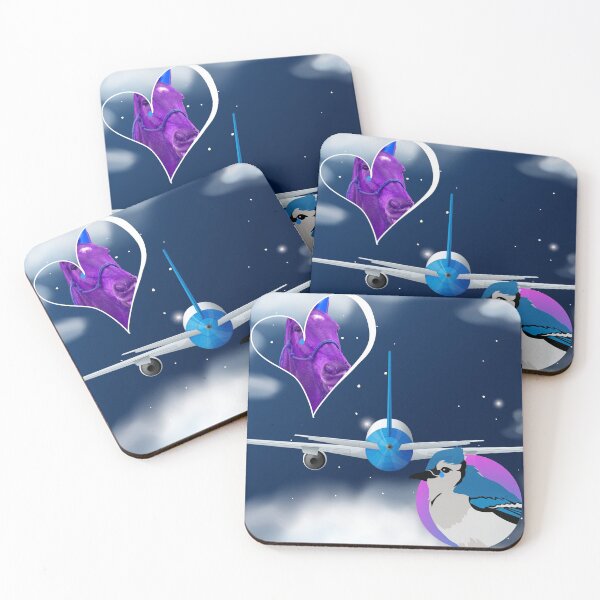 Item preview, Blue Jay and Purple Horse Meme designed and sold by SewnMemories.
