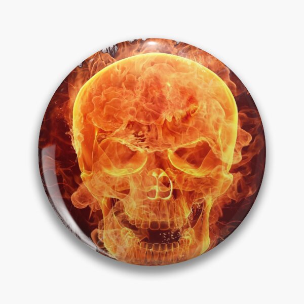 Item preview, Burning skull halloween design designed and sold by Montero17.