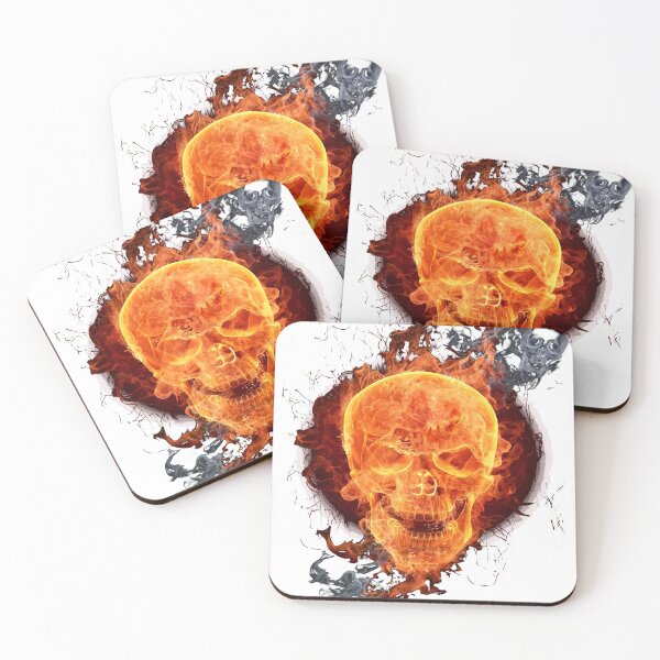 Item preview, Burning skull halloween design designed and sold by Montero17.