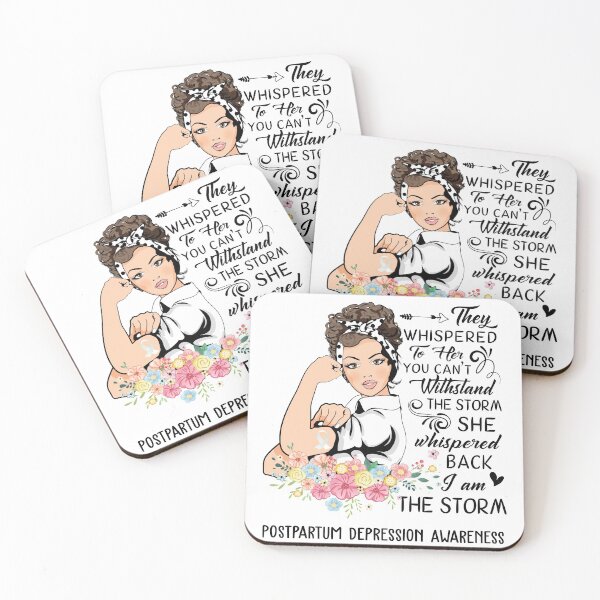 Item preview, I AM THE STORM POSTPARTUM DEPRESSION AWARENESS designed and sold by Brad-FI.